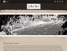 Tablet Screenshot of blackhandcellars.com